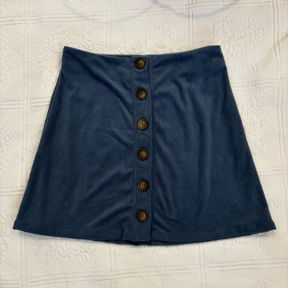 BCBGeneration Slate Blue Mini Skirt